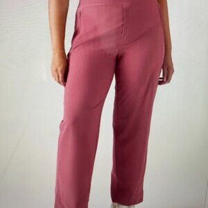 ATHLETA Brooklyn Heights New Wide Leg Pants Rose Size 6 NWOT